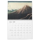 Vintager Japanischer Kalender (Mär 2027)