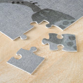 Vintager japanischer Kingfisher mit Lotus-Blume Puzzle (Seite)