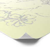 Vintager japanischer Koi-Fisch Art 2 Poster (Ecke)