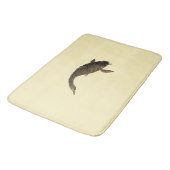Vintager japanischer Koi-Fisch von Toyohara Chikan Badematte (Schrägansicht)