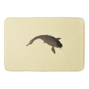 Vintager japanischer Koi-Fisch von Toyohara Chikan Badematte