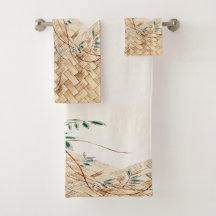 Vintager japanischer Korb der Blume Traditionelle