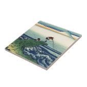 Vintager japanischer Kunstkajikazawa-Fischer Fliese (Seite)