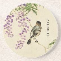 Vintager japanischer Lilac Sparrow Sandstone Unter