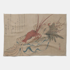 Vintager japanischer Lobster Art Küchentücher