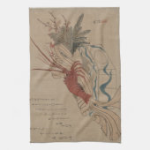 Vintager japanischer Lobster Art Küchentücher (Vertikal)