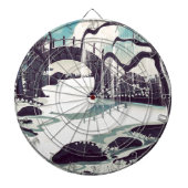 Vintager japanischer Mediationsgarten Dartscheibe (vorne)