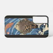 Vintager Japanischer Oktopus und Karpfen Samsung Galaxy Hülle (Rückseite (Horizontal))