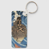 Vintager Japanischer Oktopus und Karpfen Schlüsselanhänger (Rückseite)