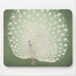 Vintager japanischer Pfau der feinen Kunst-| Mousepad