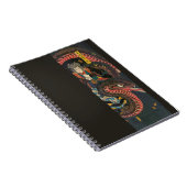 Vintager japanischer Riesenschlange Woodblock Prin Notizblock (Rechte Seite)