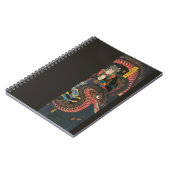 Vintager japanischer Riesenschlange Woodblock Prin Notizblock (Linke Seite)