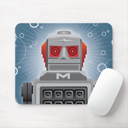 Vintager japanischer Roboter Mousepad (Mit Mouse)