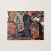 Vintager japanischer Roter Drache Puzzle (Horizontal)
