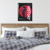 Vintager japanischer Samurai-Krieger Leinwanddruck (Insitu (Schlafzimmer))