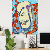 Vintager japanischer Samurai Print Poster (Heimbüro)