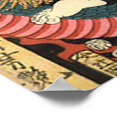 Vintager japanischer Schlachtdrache Poster (Ecke)