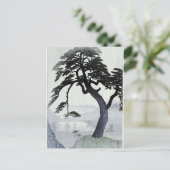 Vintager japanischer Tree Postkarte (Stehend Vorderseite)