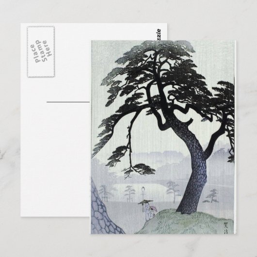 Vintager japanischer Tree Postkarte (Vorne/Hinten)