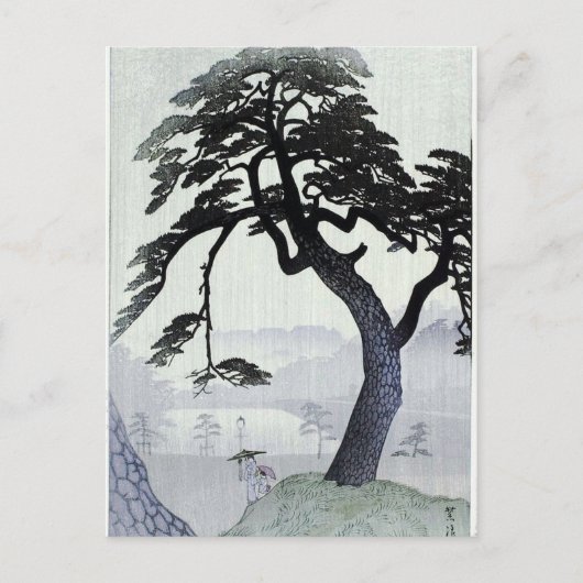 Vintager japanischer Tree Postkarte (Vorderseite)