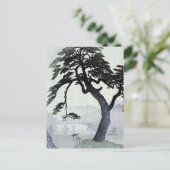 Vintager japanischer Tree Postkarte (Stehend Vorderseite)