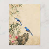 Vintager japanischer Vogel Blossom