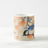 Vintager japanischer Vogel-Print Kaffeetasse (Mittel)