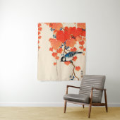 Vintager japanischer Vogel-und Herbst-Weinstock Wandteppich (Beispiel)