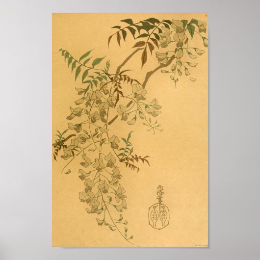 Vintager japanischer Wall Art Tree Poster (Vorne)