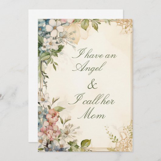 Vintager Jasmin-Blume Muttertag Feiertagskarte (Vorne/Hinten)