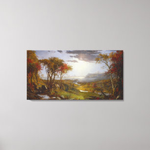 Vintager Jasper Cropsey Herbst auf dem Hudson Rive Leinwanddruck