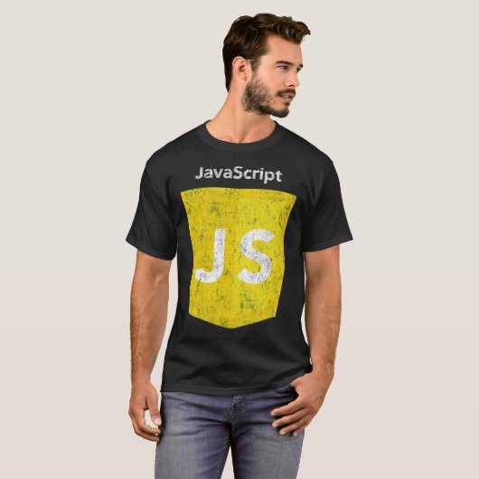 Vintager JavaScript Logo Classic T - Shirt (Vorne ganz)