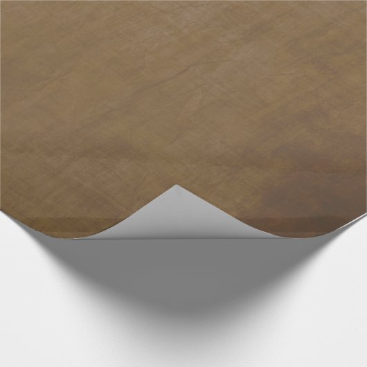 Vintager jeder Anlass dunkles Browngrunge-| Geschenkpapier (Ecke)