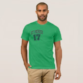 Vintager Jersey-Stil - Patricks 17 T-Shirt (Vorne ganz)