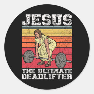 Vintager Jesus, der ultimative Todesflieger, der s Runder Aufkleber
