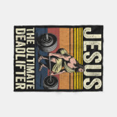 Vintager Jesus der ultimative Todesritter, der lus Fleecedecke (Vorderseite (Horizontal))