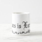 Vintager Jesus ist Lord Mug Kaffeetasse (Mittel)
