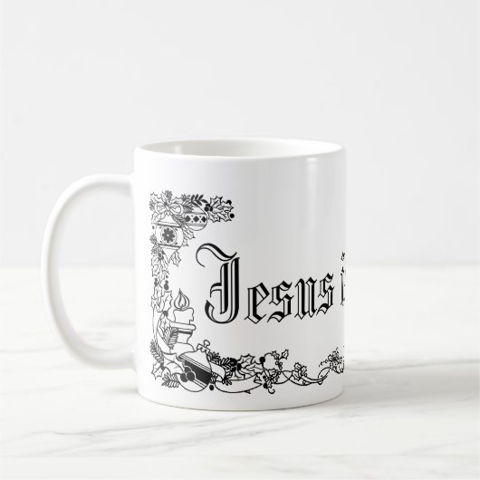 Vintager Jesus ist Lord Mug Kaffeetasse (Links)