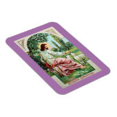 Vintager Jesus mit Lämmermagnet Magnet (Rechte Seite)