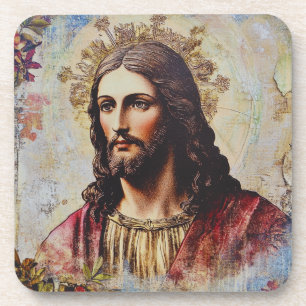 Vintager Jesus Religious Getränkeuntersetzer