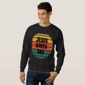 Vintager Jesus Rette Bro Essential Sweatshirt (Vorne ganz)