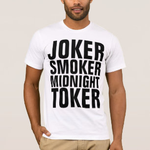 Vintager JOKER RAUCHER MIDNIGHT TOKER Männer T - S T-Shirt