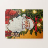 Vintager Jolly Santa individuell einstellbar Puzzle (Horizontal)