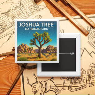 Vintager Joshua-Tree-Nationalpark Button