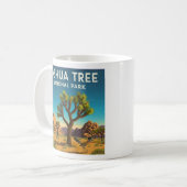 Vintager Joshua-Tree-Nationalpark Kaffeetasse (Vorderseite Links)