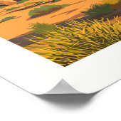 Vintager Joshua-Tree-Nationalpark Poster (Ecke)