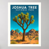 Vintager Joshua-Tree-Nationalpark Poster (Vorne)