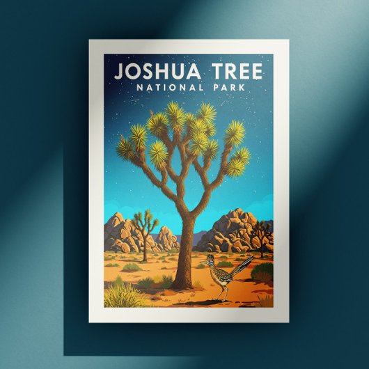 Vintager Joshua-Tree-Nationalpark Postkarte