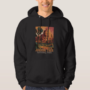 Vintager Joshua Tree Nationalpark Retro Außenberei Hoodie