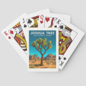 Vintager Joshua-Tree-Nationalpark Spielkarten (Rückseite)